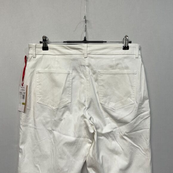 NWT Ruby Rd. Women Pull On Comfort Waistband Bermuda Shorts Size 14 White M258 6 - Picture 15 of 16